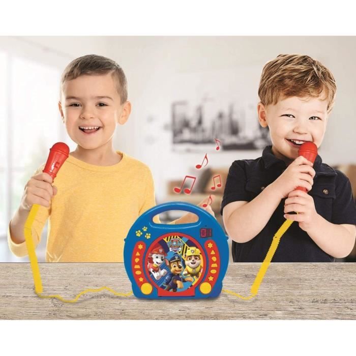 PAT' PATROUILLE - Lecteur CD karaokÈ enfant avec 2 microphones - LEXIBOOK