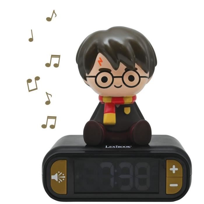 Réveil veilleuse digital LEXIBOOK - Harry Potter - 3D lumineux et sonore - Noir - Enfant