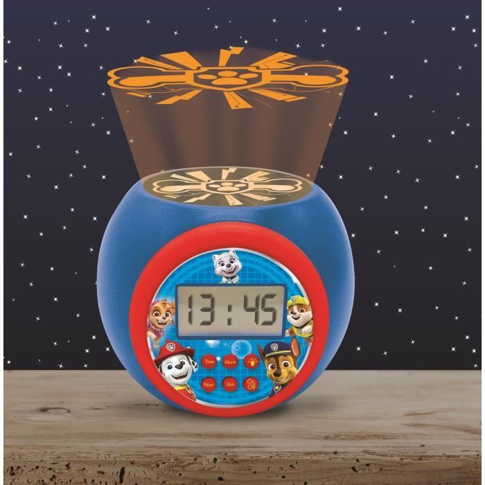 PAT' PATROUILLE RÈveil projecteur fonction minuteur LEXIBOOK