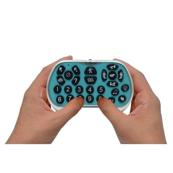 Lexbook - Robot Programmable Powerman Advance - Quiz, Musique, Jeux, Histoires - Avec télécommande - Blanc et Bleu