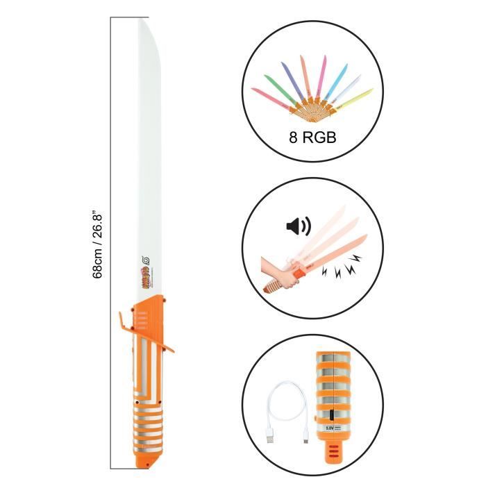 Sabre Laser LED Naruto avec effets sonores