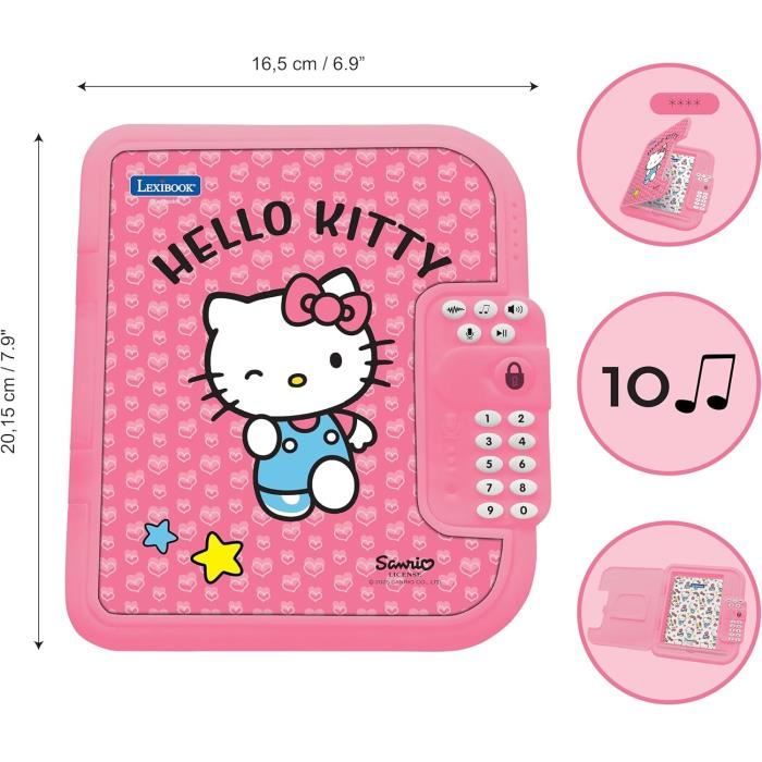 LEXIBOOK - Journal intime électronique avec coffre-fort - Hello Kitty