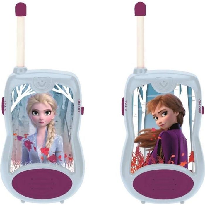 Lexibook, La reine des neiges, Talkies-Walkies 200m, Jeu de Communication pour Enfant, 2 canaux de Communication, Piles
