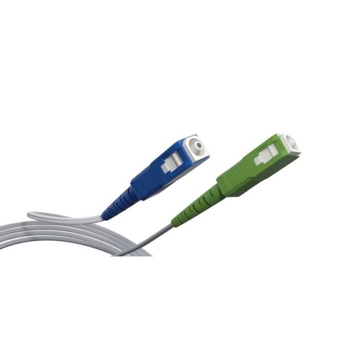 Câble fibre optique SC-APC / SC-UPC - LINEAIRE - FB125I - Pour Freebox - 15 m