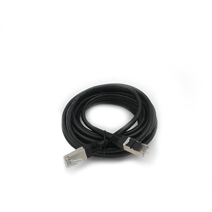 Câble RJ45 - LINEAIRE - PCC6FNG - Cat.6 - Blindé - F/UTP - Noir - 5m