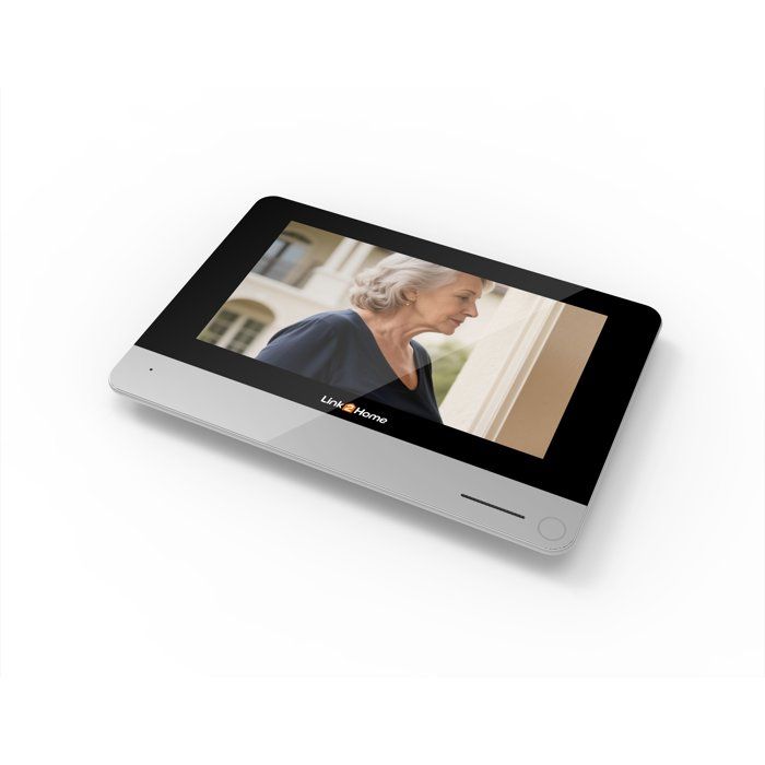 Portier vidéo WiFi avec écran - LINK2HOME - Écran tactile 7'' - Notification smartphone - Caméra 1080p grand angle 120°