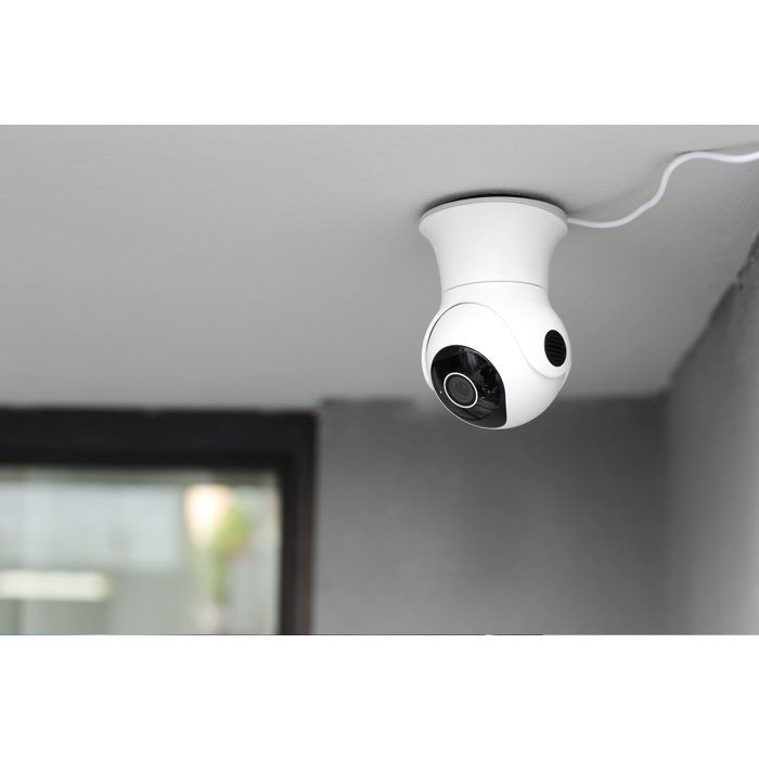 Caméra de surveillance connectée - LINK2HOME - 1080p - Rotation 355°/85° - IP65 + carte SD 16 Go