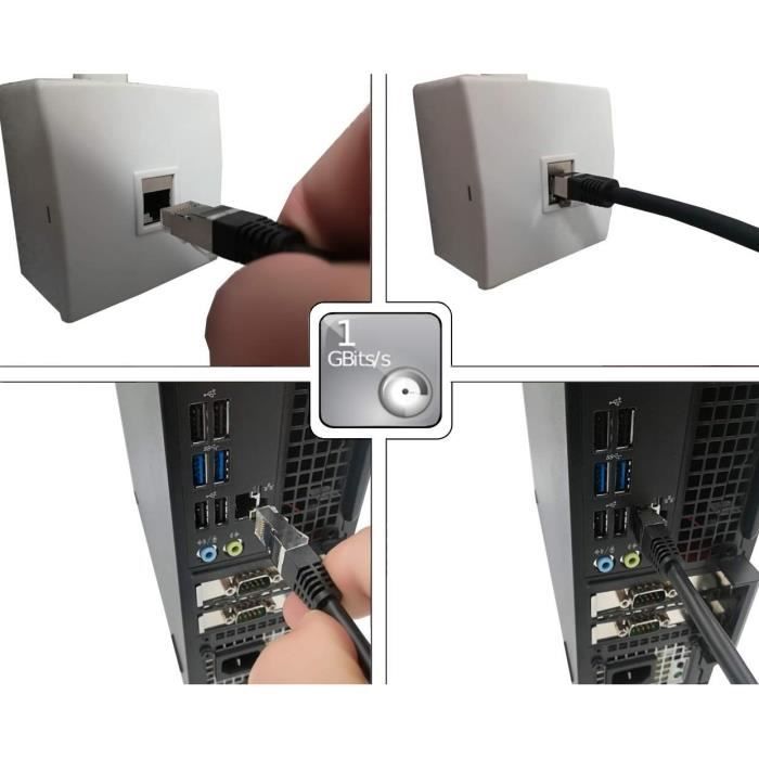 LINEAIRE PCJ6FNH C‚ble RJ45 Cat.6 - 10m