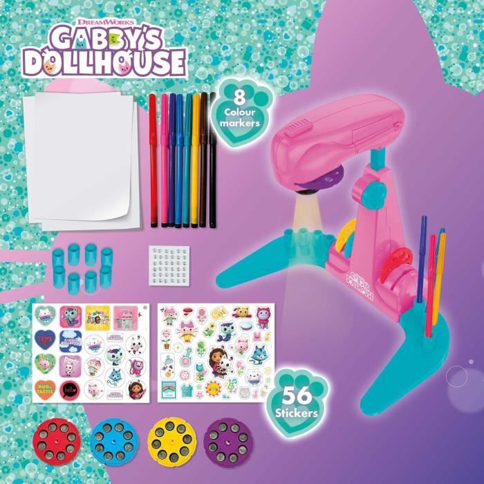 Projecteur de dessins - LISCIANIGIOCHI - Gabby et la maison magique - Accessoires Inclus, Modeles