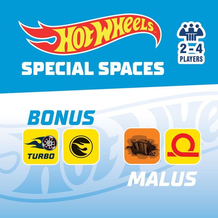 Jeu de l'oie de Vitesse - Jeu de Parcours - HOTWHEELS - LISCIANIGIOCHI - De 2 a 4 joueurs - Des 5 ans