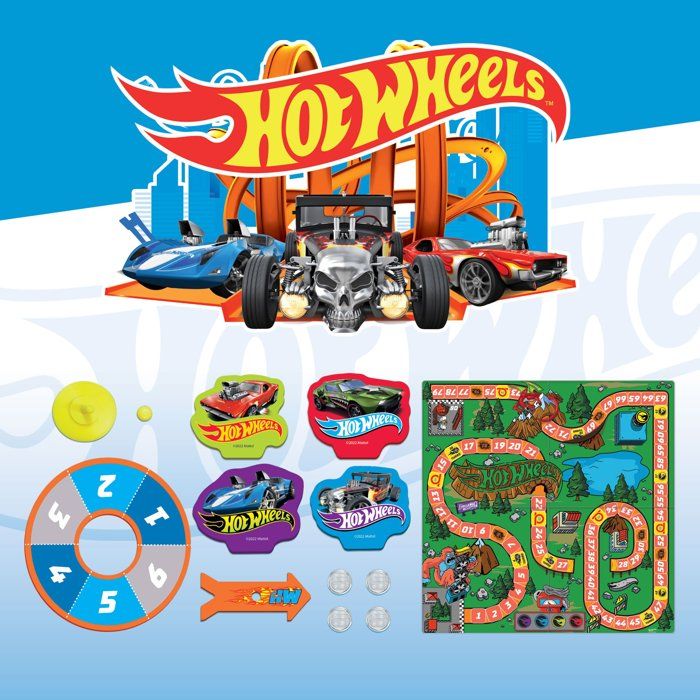 Jeu de l'oie de Vitesse - Jeu de Parcours - HOTWHEELS - LISCIANIGIOCHI - De 2 a 4 joueurs - Des 5 ans