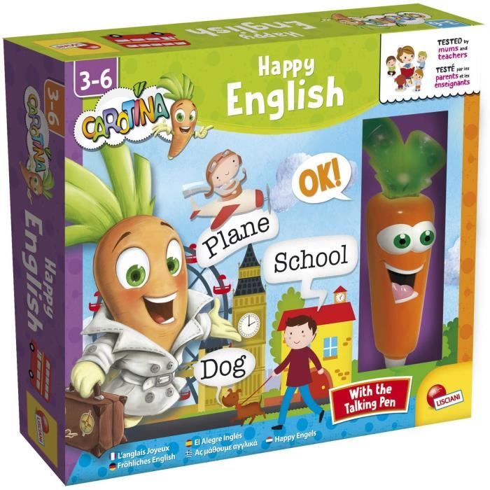 Anglais - Stylo parlant - CAROTINA - Apprentissage de l'anglais, Stylo interactif
