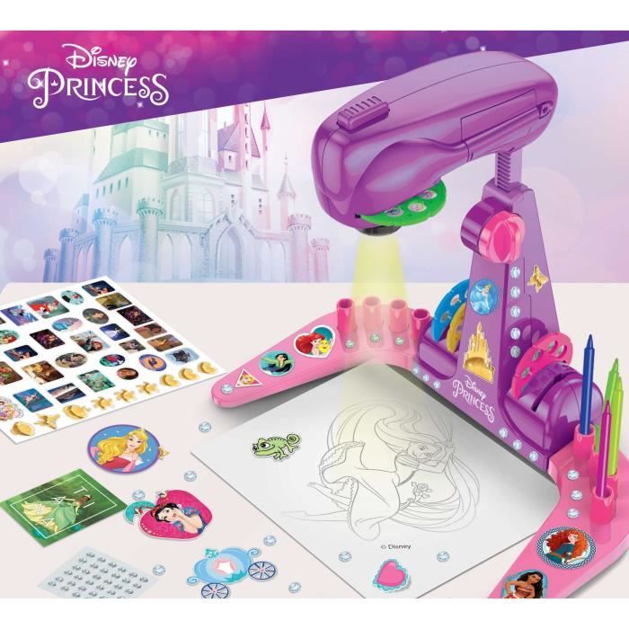 Projecteur de dessins - LISCIANIGIOCHI - PRINCESSES - Accessoires Inclus, Modeles Princesses