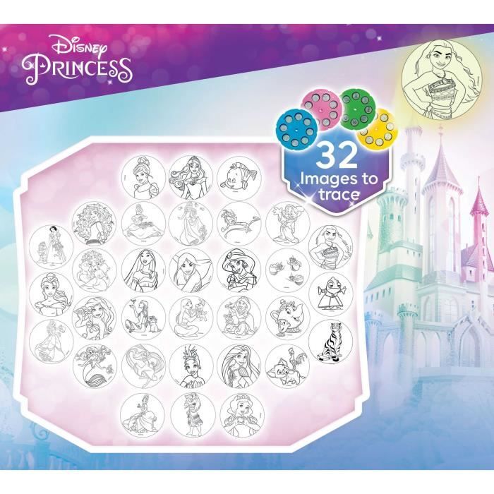 Projecteur de dessins - LISCIANIGIOCHI - PRINCESSES - Accessoires Inclus, Modeles Princesses