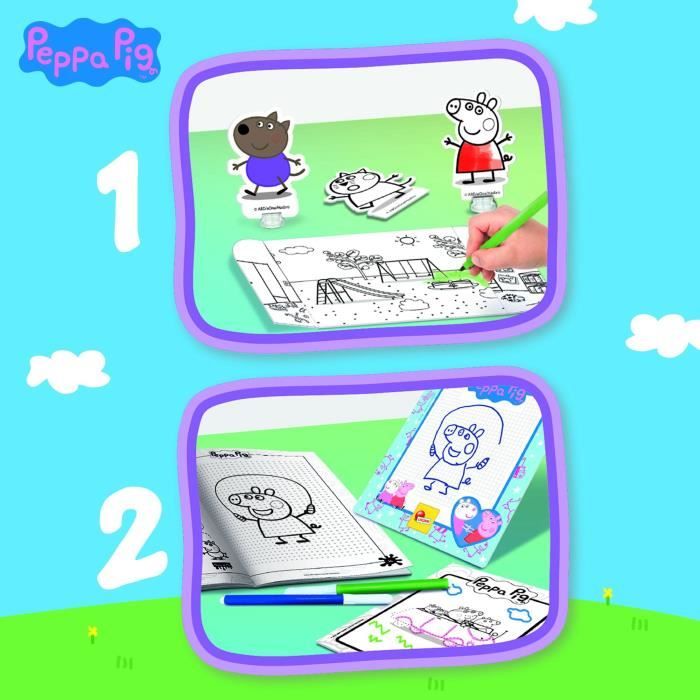 Sac a dos école de dessin Peppa Pig - LISCIANI