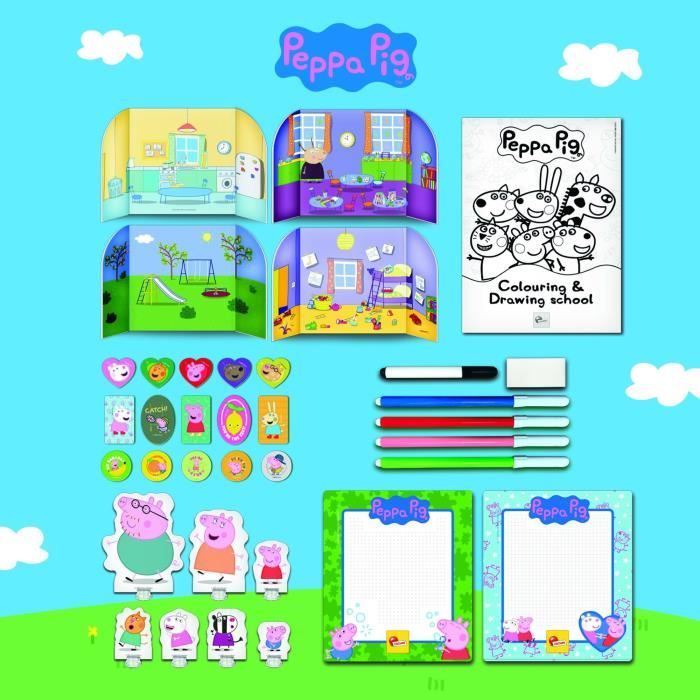 Sac a dos école de dessin Peppa Pig - LISCIANI