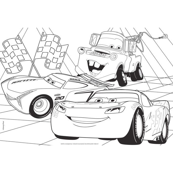 Puzzle MaxiFloor double face - Cars - LISCIANIGIOCHI - 2 x 60 pieces - Des 4 ans