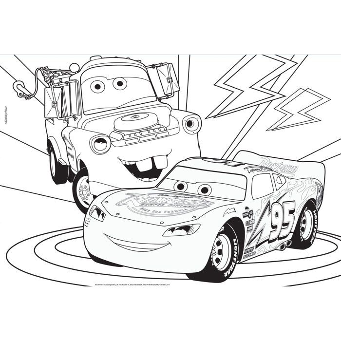 Puzzle MaxiFloor double face - Cars - LISCIANIGIOCHI - 2 x 60 pieces - Des 4 ans