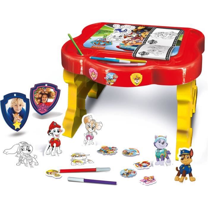 Pupitre crÈatif - Paw Patrol - LISCIANI - Tableau a colorier et jouer avec les personnages de la team Paw Patrol
