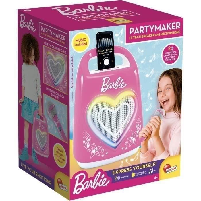 Enceinte Bluetooth - LISCIANI - Barbie Party - Compatible micro - ConnectivitÈ smartphone - IdÈal pour chanter et danser