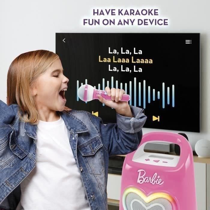 Enceinte Bluetooth - LISCIANI - Barbie Party - Compatible micro - ConnectivitÈ smartphone - IdÈal pour chanter et danser