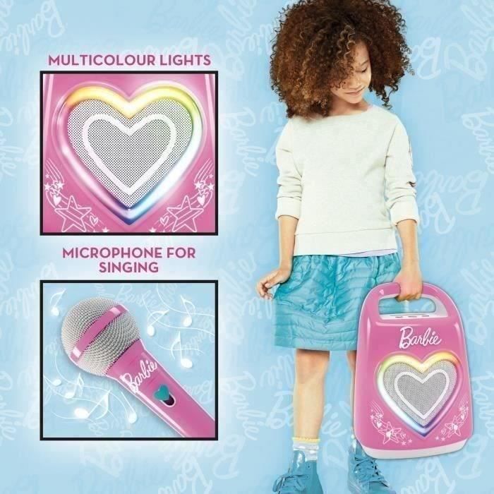 Enceinte Bluetooth - LISCIANI - Barbie Party - Compatible micro - ConnectivitÈ smartphone - IdÈal pour chanter et danser