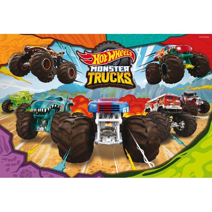 Puzzle MaxiFloor - HotWheels - LISCIANIGIOCHI - 2 x 60 pieces - Des 4 ans