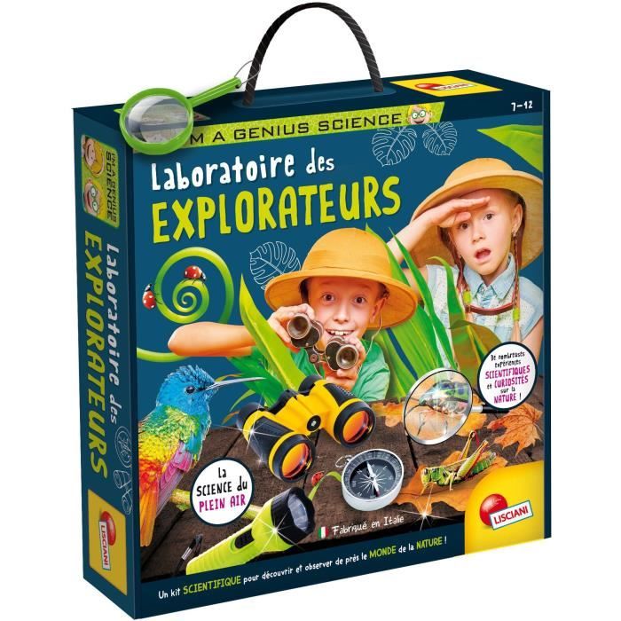 Kit d'exploration - LISCIANI - I'm a Genius - Laboratoire des explorateurs - Nature et boussole - DÈcouverte et observation