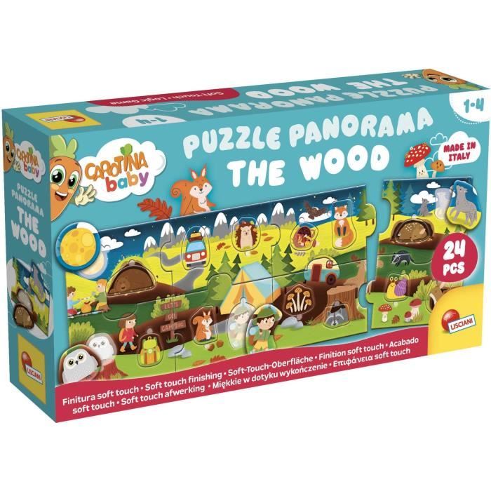 Les Bois - Puzzle panoramique - CAROTINA BABY - Développement de la logique, Motricité fine