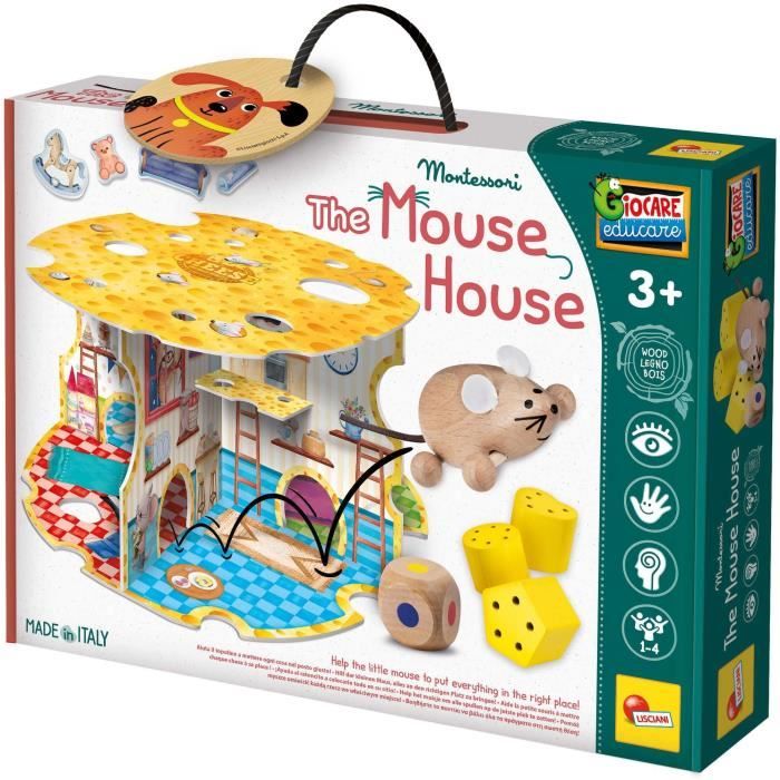 La maison de la souris - Jeu Montessori - MONTESSORI BOIS - Maison de Souris, Jeux d'Associations