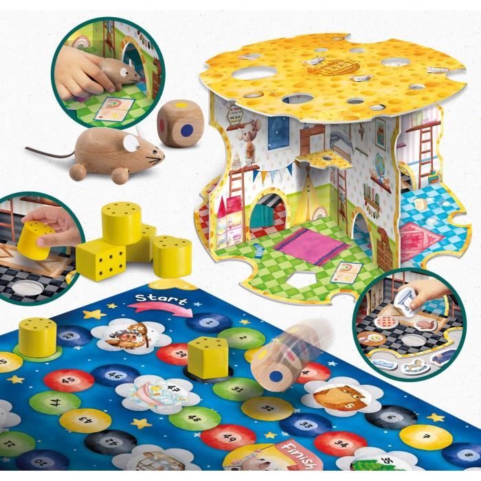La maison de la souris - Jeu Montessori - MONTESSORI BOIS - Maison de Souris, Jeux d'Associations