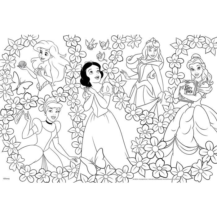 Puzzle MaxiFloor double face - Princesses - LISCIANIGIOCHI - 2 x 60 pieces - Des 4 ans