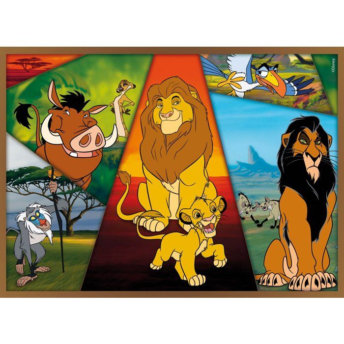 Puzzle MaxiFloor - Le Roi Lion - LISCIANIGIOCHI - 4 x 48 pieces - Des 4 ans