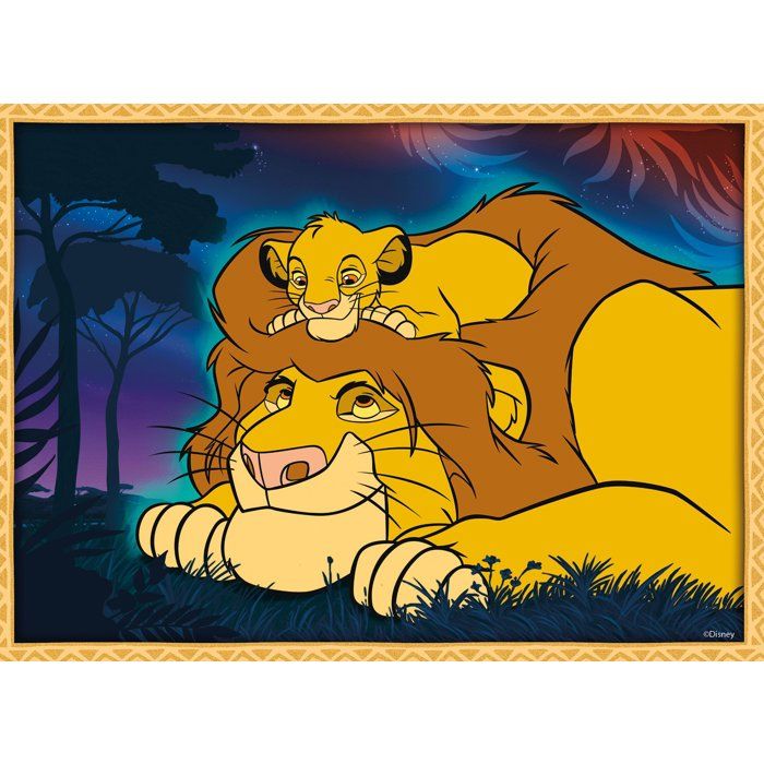 Puzzle MaxiFloor - Le Roi Lion - LISCIANIGIOCHI - 4 x 48 pieces - Des 4 ans