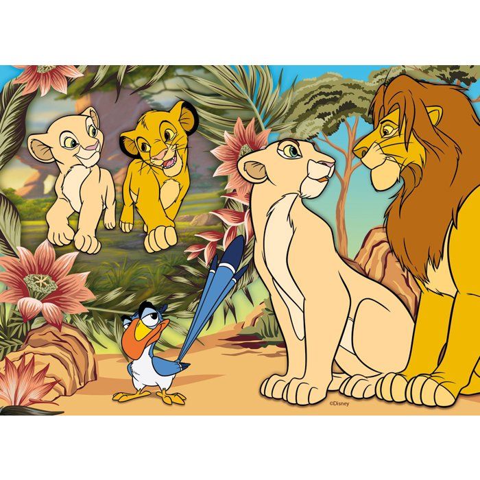 Puzzle MaxiFloor - Le Roi Lion - LISCIANIGIOCHI - 4 x 48 pieces - Des 4 ans