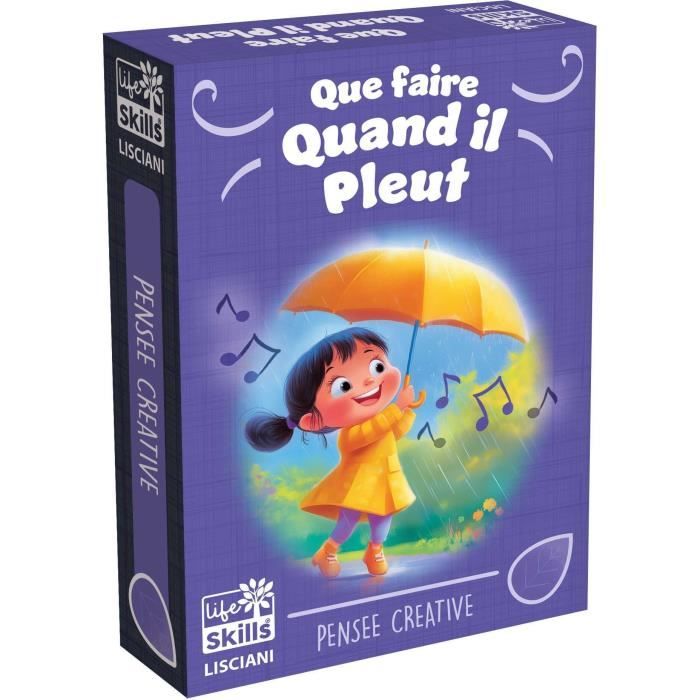 Jeu de cartes S'occuper quand il pleut - Jeu Éducatif - LIFE SKILLS - Cartes illustrées