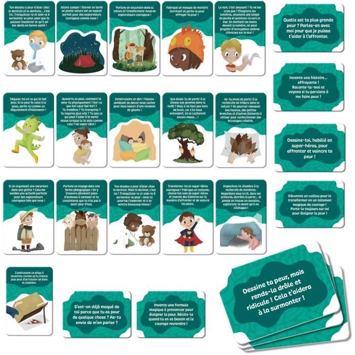 Jeu de cartes pour les enfants courageux - Jeu Éducatif - LIFE SKILLS - Cartes illustrées