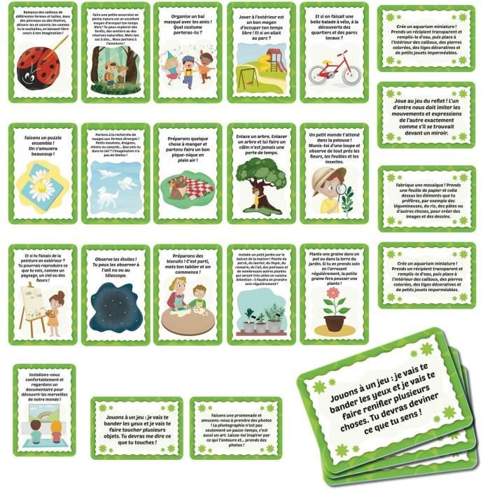Jeu de cartes que faire en temps libre - Jeu Éducatif - LIFE SKILLS - Cartes illustrées