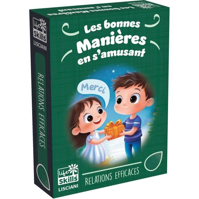 Jeu de cartes des bonnes manieres - Jeu Éducatif - LIFE SKILLS - Cartes illustrées