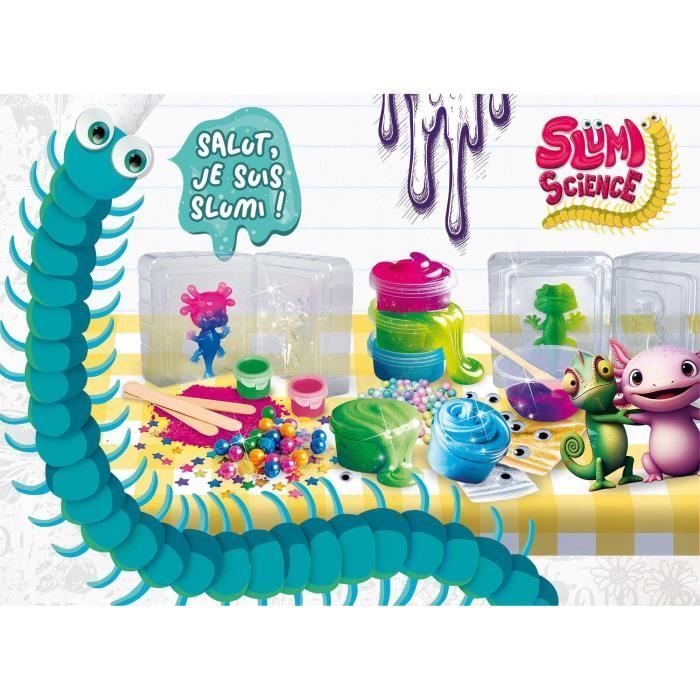Squish et slime - Kit Scientifique - SLUMI SCIENCE - Composants Variés, Recettes Illustrées