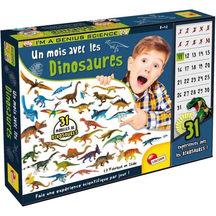 Un mois avec les dinosaures - Kit Scientifique - I'M A GENIUS - 31 dinosaures