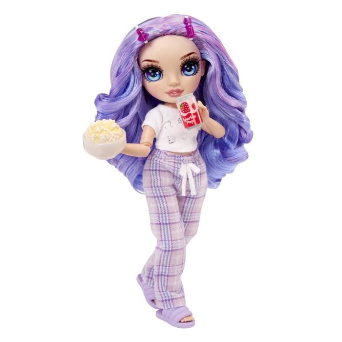 Junior High Pyjama Party -†PoupÈe mannequin articulÈe 22 cm - Violet (Violet) - Nombreux accessoires - a partir de 4 ans