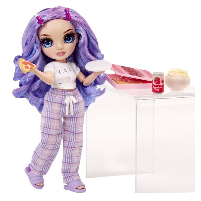 Junior High Pyjama Party -†PoupÈe mannequin articulÈe 22 cm - Violet (Violet) - Nombreux accessoires - a partir de 4 ans