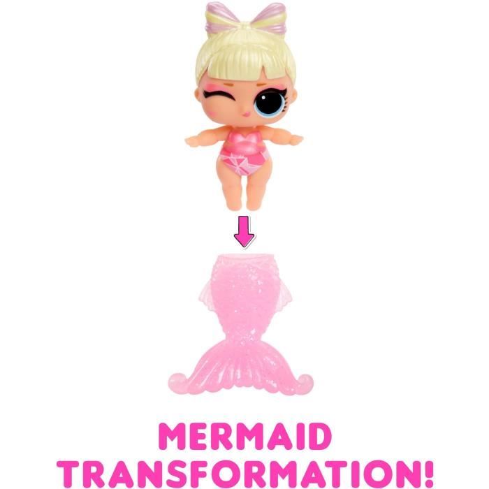 L.O.L. Surprise - Baby Mermaids - Queue de sirene change de couleur - 8 personnages a collectionner - AlÈatoire