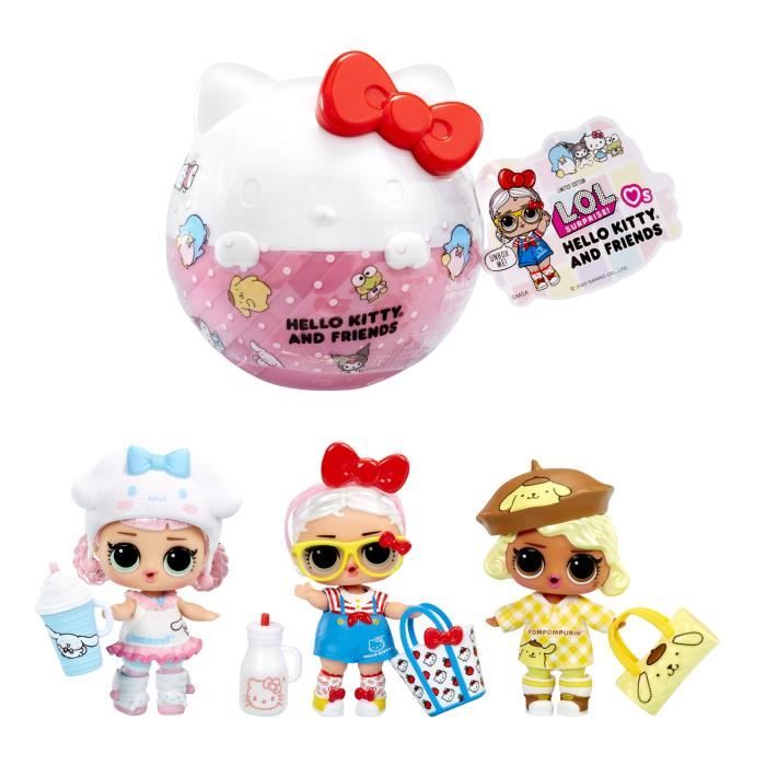 L.O.L. Surprise! - Loves Hello Kitty and Friends - 1 Poupée, Tenues et Accessoires, Emballage Opaque, 8 Poupées a collectionner