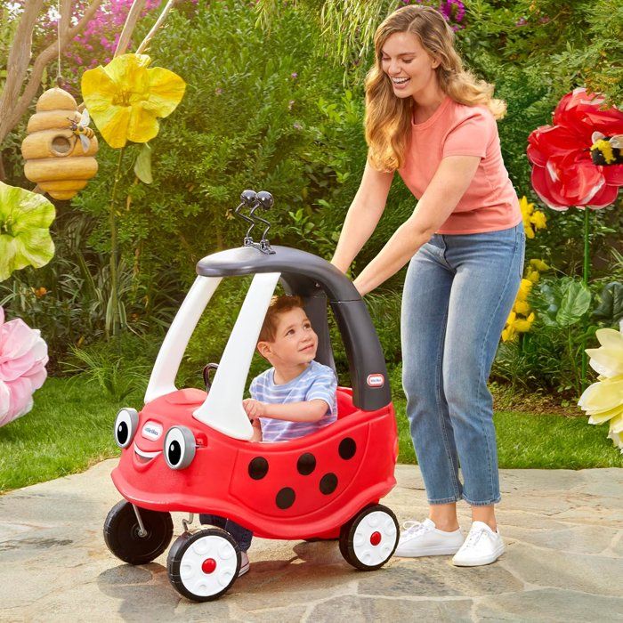 Cozy Coupe - Little Tikes - Coccinelle - Voiture enfant - Portes, Klaxon et Plancher a retirer - Des 18 mois