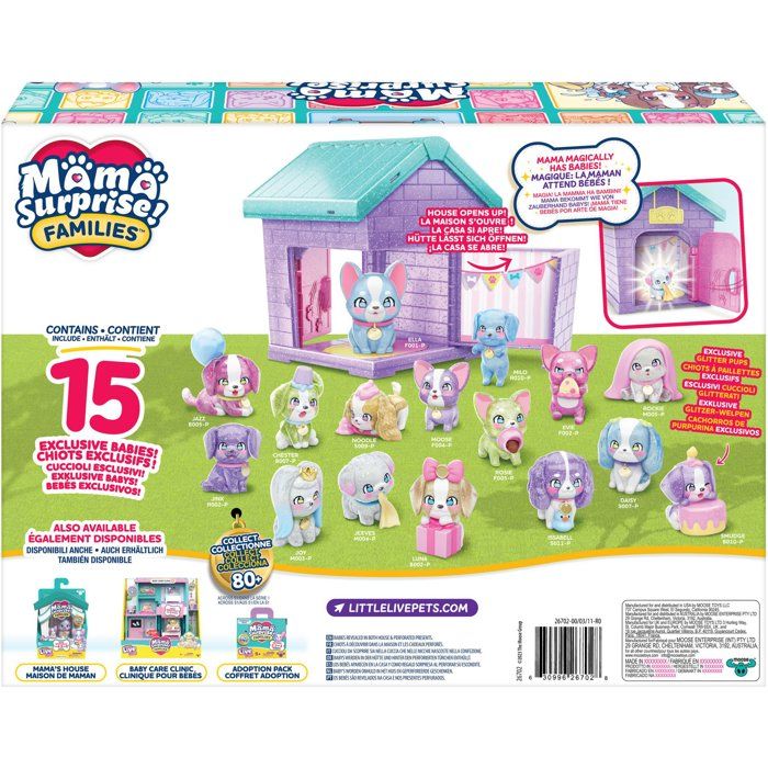 Coffret fete des chiots - LITTLE LIVE PETS - 1 maman et 15 chiots - Des 5 ans