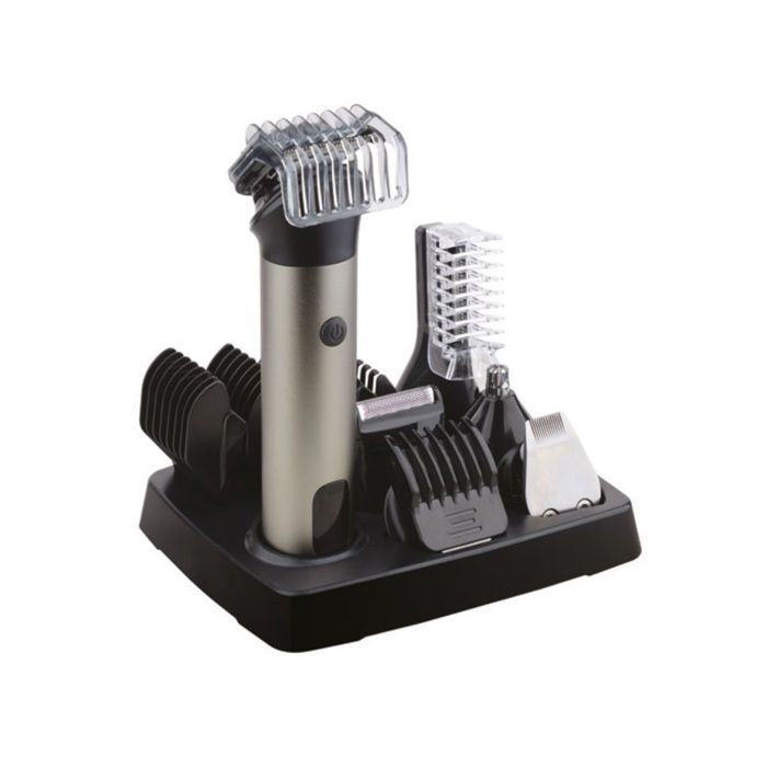 Tondeuse multifonction - LITTLE BALANCE - 6 Barber 6-en-1 - 240 min - 6 tetes - Inox