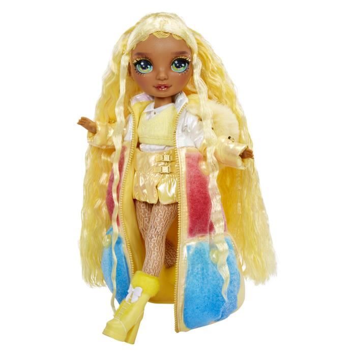 Rainbow High - Winter Wonderland - Jaune- Révele ta couleur - Créer son bonhomme de neige - Dés 4ans