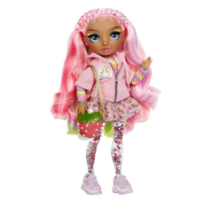 Rainbow High - Sparkle & Shine - PoupÈe mannequin de 27cm - Rose - Jambes avec liquide pailletÈs - Des 4ans